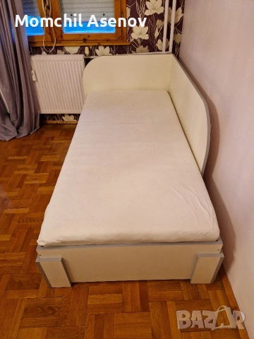 Единично легло с повдигащ механизъм и матрак 90/190см, снимка 4 - Спални и легла - 53429354