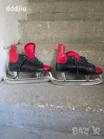 стари ретро кожени кънки за лед, снимка 3 - Антикварни и старинни предмети - 52254247