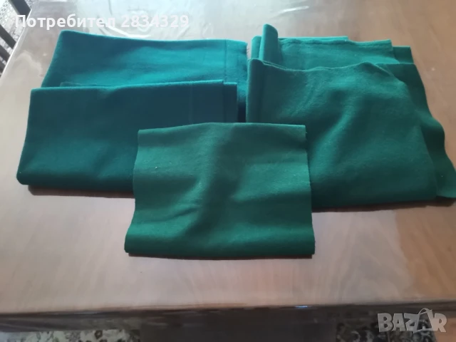 парчета плат сукно, зелено, синьо , снимка 2 - Платове и дамаски - 50884528