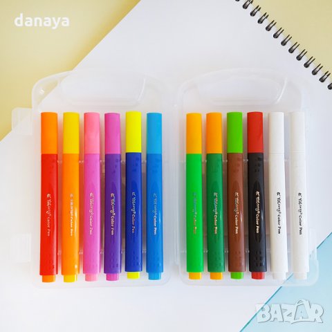 2399 Магически флумастери сменящи цвета си, 12 цвята в куфарче, снимка 3 - Ученически пособия, канцеларски материали - 33980262