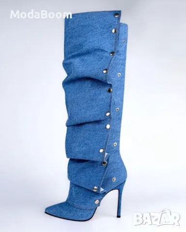 Ботуши на ток - Деним