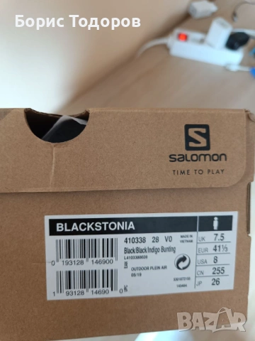 Маратонки Трекинг мъжки обувки Salomon Blackstonia, снимка 6 - Маратонки - 53590132