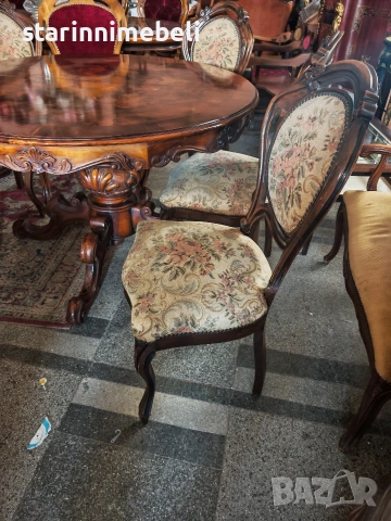 Бароков трапезен комплект , снимка 7 - Маси - 53641340