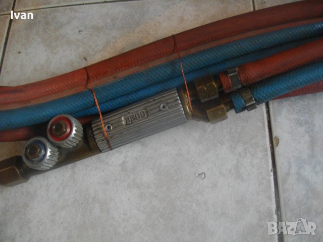 ОКСИЖННА АЦЕТИЛЕНОВА ГОРЕЛКА 52 см PREGO СТАРО КАЧЕСТВО С МАРКУЧИ 2Х10м, снимка 16 - Други инструменти - 41881278