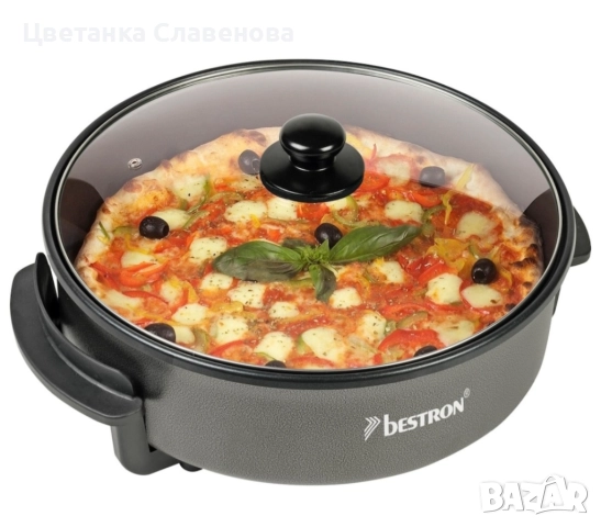 Електрически тиган Bestron AHP1500Z XL, многофункционален тиган с диаметър 32 см, стъклен капак , снимка 7 - Котлони - 52212461