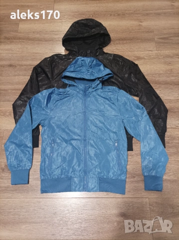 Мъжко яке - черно, бяло и синьо, снимка 9 - Якета - 53247837