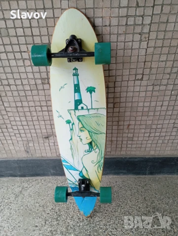 Лонгборд скейтборд, снимка 2 - Скейтборд, ховърборд, уейвборд - 50719715
