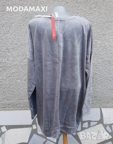 3XL Нова  блуза Sheego в сиво, снимка 5 - Блузи с дълъг ръкав и пуловери - 35746837