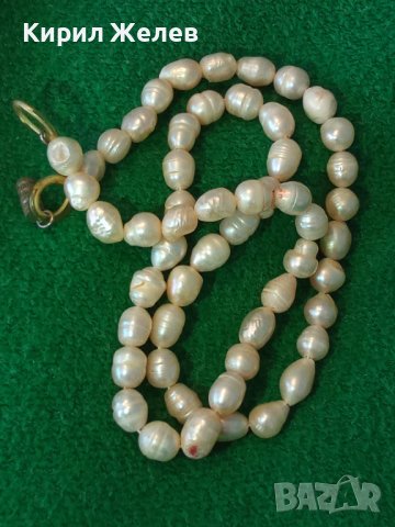 ПРЕКРАСНО СТАРО СКЪПОЦЕННО ПЕРЛЕНО АРТ ДЕКО КОЛИЕ от РЪЧНО НАНИЗАНИ ЕСТЕСТВЕНИ РЕЧНИ ПЕРЛИ 34677, снимка 10 - Антикварни и старинни предмети - 39144531