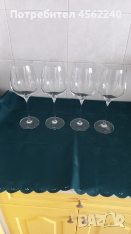 Чаши за вино S&P - големи - 4 бр., снимка 3 - Чаши - 51469446