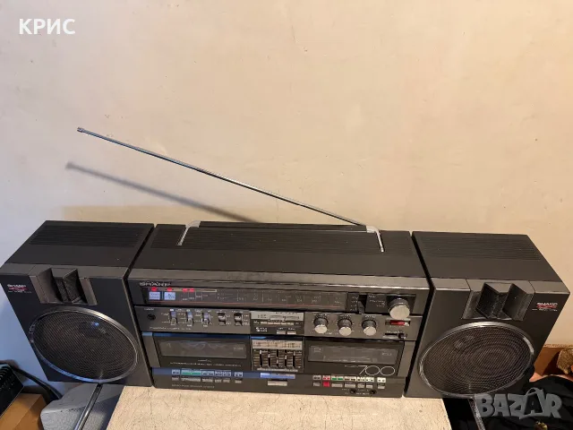 SHARP GF-700ZD Boombox, снимка 3 - Радиокасетофони, транзистори - 55861386
