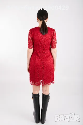 Рокля Red roses dress, снимка 3 - Рокли - 47737413