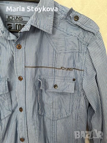 Мъжка риза-Jack&Jones, спортнa ,Размер L, снимка 2 - Ризи - 38598782