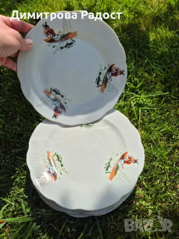 Порцеланови чинии за основно 6бр! Състояние използвано! , снимка 2 - Чинии - 47858372