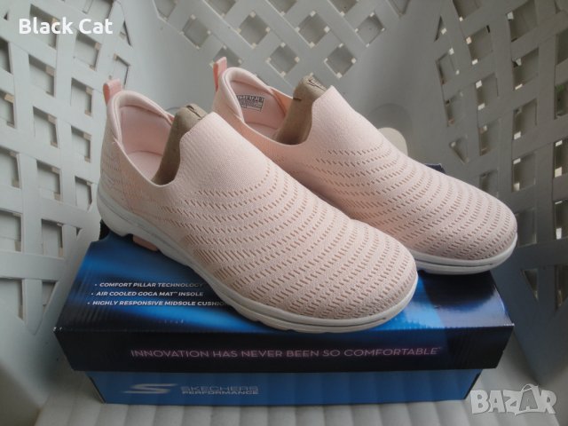 Дамски ежедневни обувки / еспадрили / мокасини Skechers – Go Walk 5, 124250/LTPK, Light Pink, кецове, снимка 10 - Дамски ежедневни обувки - 40653277