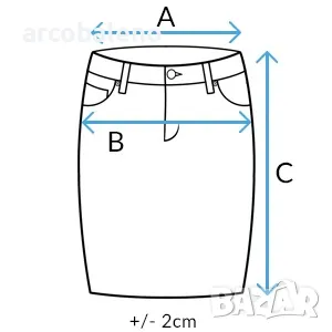 VIRTON Дамска дънкова пола, 2цвята , снимка 8 - Поли - 47378229