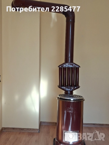 Печка тв.гориво,с широки кюнци,лира и 3 кофи