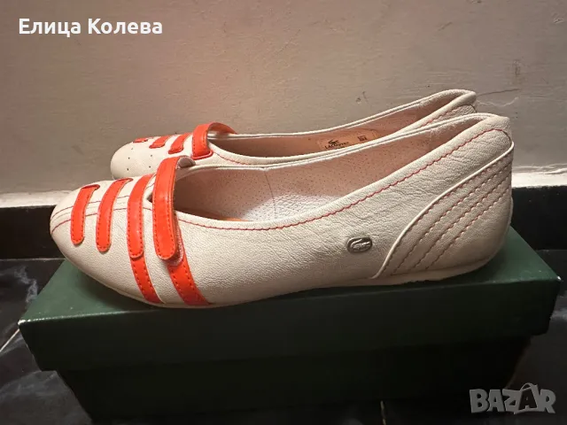 Кожени обувки тип балеринки Lacoste н.37, снимка 2 - Дамски ежедневни обувки - 50011131