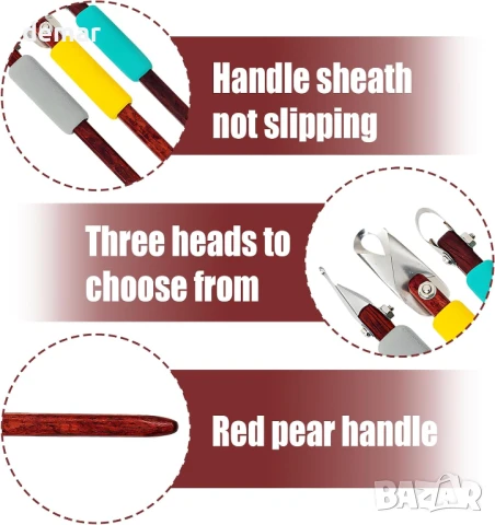 3 бр. стъргалки за глинени скулптури с противоплъзгаща дръжка, комплект инструменти, снимка 4 - Други стоки за дома - 50918694