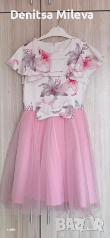 Розова рокля за момиче 146