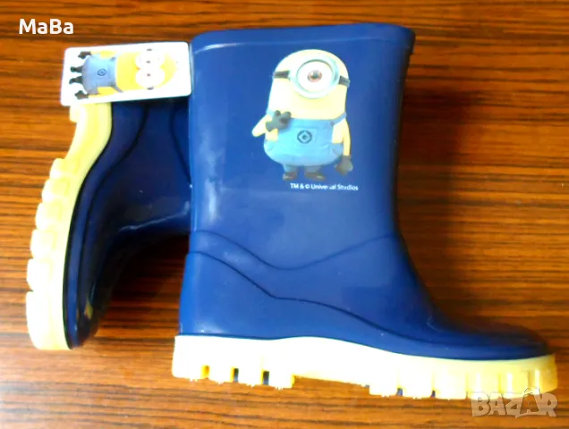 Миньон ГУМЕНИ БОТУШКИ за дъжд, английски /№26, 27, 28/ , снимка 2 - Детски боти и ботуши - 49531715