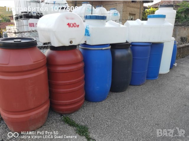 Резервоар 100 литра за вода, вино, мляко и хранителни продукти , снимка 1 - Бидони, бурета и бъчви - 30719928