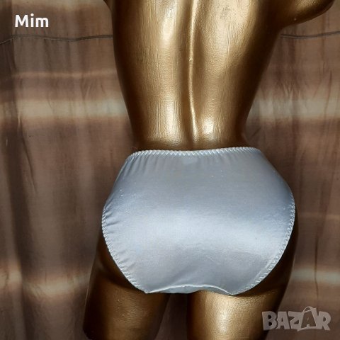 S/M Бяла сатенена, еластична бикина с дантела , снимка 5 - Бельо - 36030702