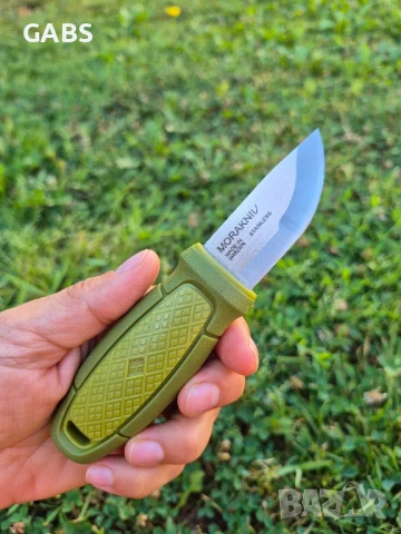 Шведски джобен нож Morakniv Eldris с фиксирано острие и кания,Sandvik , снимка 8 - Ножове - 50809361