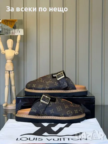 Louis Vuitton Дамски Затворени Чехли Луис Витон - Различни Цветове Код E183, снимка 4 - Чехли - 55974233