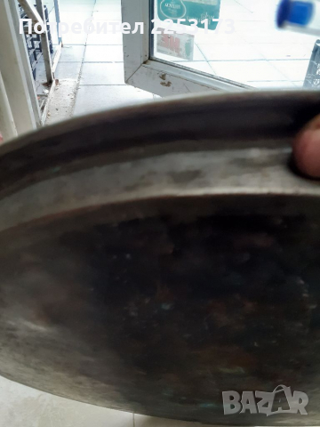 Плитка медна тава-синия с печат долу, снимка 3 - Декорация за дома - 36207339