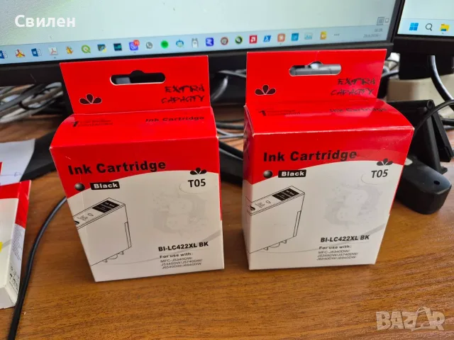 Продавам Мастилница Brother LC422 XL BK съвместима 60 ml, снимка 2 - Консумативи за принтери - 56272256