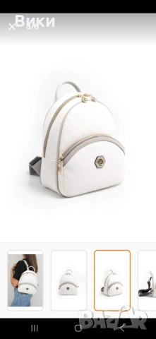 Silver POLO дамска раница нова бяла, снимка 2 - Чанти - 53701530