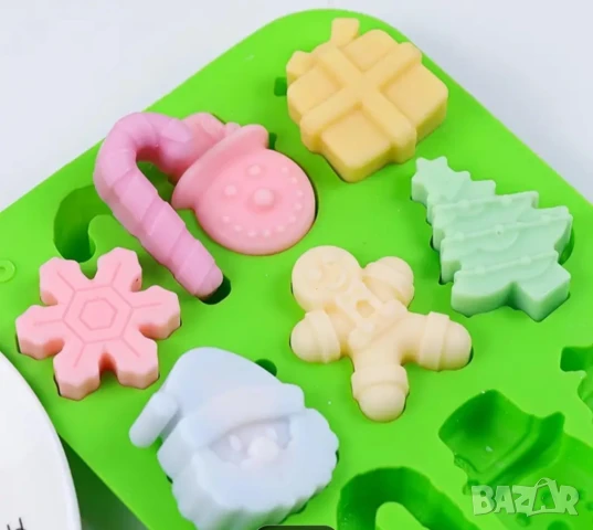 Молд Коледа два размера, три цвята , снимка 6 - Форми - 50868906