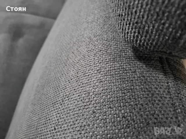 Тъмно сив комплект дивани от плат тройка и двойка "Dieter Knoll", снимка 10 - Дивани и мека мебел - 48307602