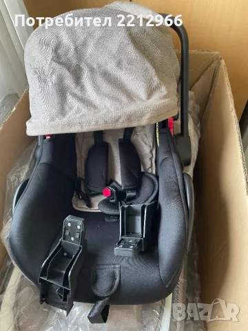 Комбинирана бебешка количка 3 в 1 KikkaBoo Irene Beige , снимка 6 - За бебешки колички - 49519926