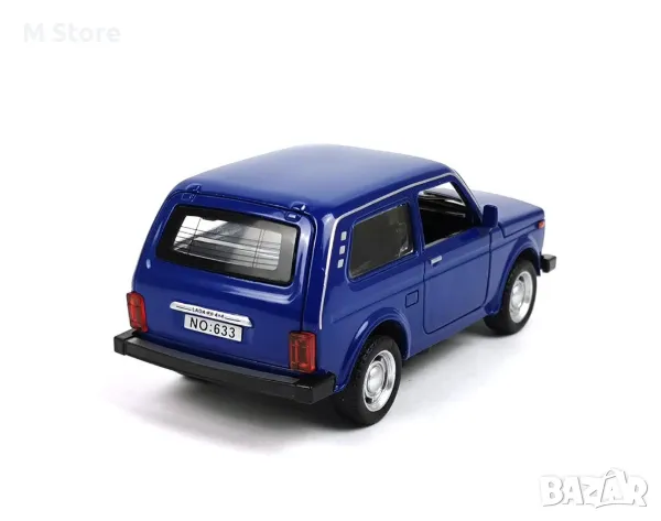 Метална кола Lada Niva, Със светлини и звуци, 1:18, снимка 4 - Коли, камиони, мотори, писти - 48147289