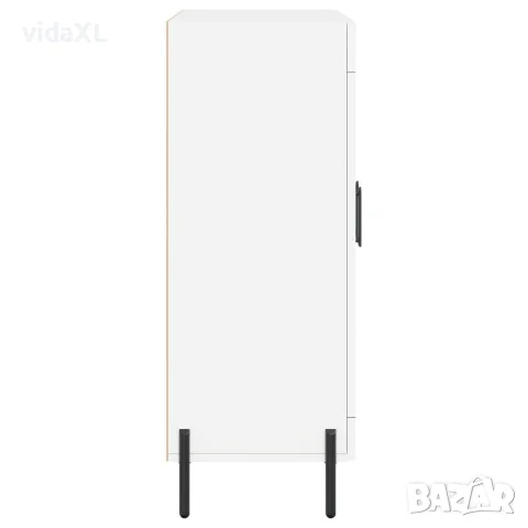 vidaXL Сайдборд, бял, 69,5x34x90 см, инженерно дърво, снимка 7 - Бюфети - 56147900