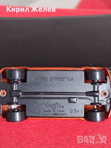 Метална количка FORD STREET KA кабриолет за КОЛЕКЦИЯ ДЕКОРАЦИЯ 23991, снимка 9 - Колекции - 40675207