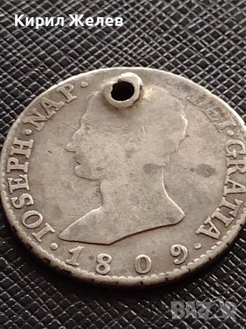 СРЕБЪРНА МОНЕТА 4 реала 1809г. Хосе Напалеон Мадрид Испания УНИКАТ 13674, снимка 6 - Нумизматика и бонистика - 40150634