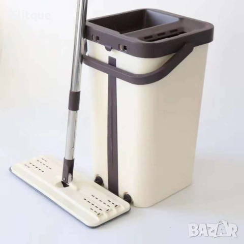 Компактен квадратен моп с кофа GGL MOP, снимка 3 - Мопове, кофи, четки и метли - 53430918
