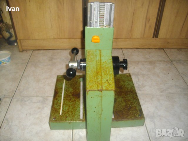 6кг-Голяма Стойка За Бормашина-Работен Ход85мм-ф43мм-С Тресчотка-Прецизна-Немска Профи-WOLFCRAFT 540, снимка 8 - Други инструменти - 40462363