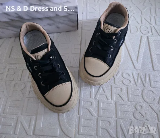 Дамски маратонки кецове с висока подметка , снимка 6 - Маратонки - 49638962