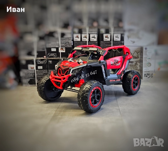 ТОП ЦЕНА!НОВО!Акумулаторен джип Kansas RED с 24V батерия,меки гуми,4x4, снимка 3 - Коли, камиони, мотори, писти - 51706943