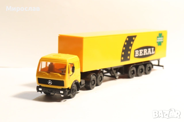 HERPA H0 1/87 MERCEDES BENZ КАМИОН ТИР МОДЕЛ КОЛИЧКА, снимка 2 - Колекции - 53445288