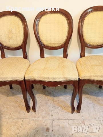 Антикварни, красиви столове, дьрво, снимка 2 - Други ценни предмети - 51793734