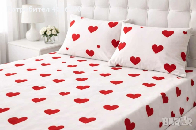 🌸 ПОДАРЪК ЗА 8 МАРТ 🌸  🔥 ПРОМОЦИЯ – ЧАРШАФ С ЛАСТИК (РАНФОРС) 🔥, снимка 2 - Спално бельо - 53585185