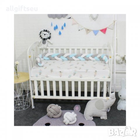 Плетен обиколник за бебешко легло, кошара, детско креватче - 3 метра, снимка 5 - Бебешки легла и матраци - 39073091