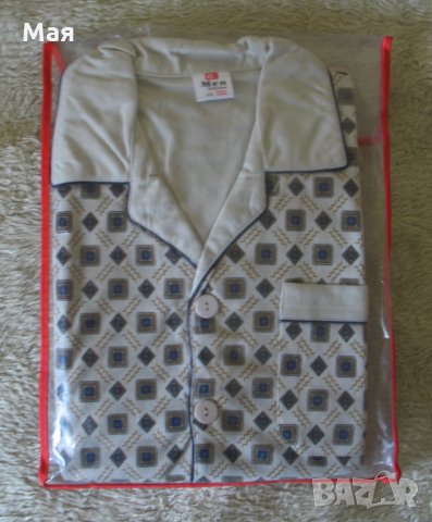 Нова Мъжка пижама - мека, удобна от 100% памук