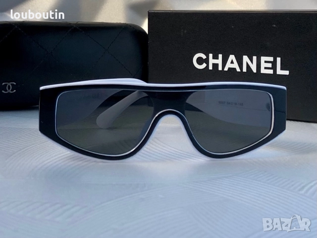 Дамски слънчеви очила маска черно и бяло, снимка 8 - Слънчеви и диоптрични очила - 51703389