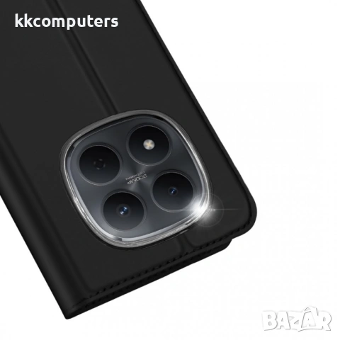 DUX DUCIS Skin Pro Кожен Калъф за Xiaomi Redmi Note 15 Pro 5G - Слот за карта, Стойка, 2 цвята, снимка 4 - Калъфи, кейсове - 53780267